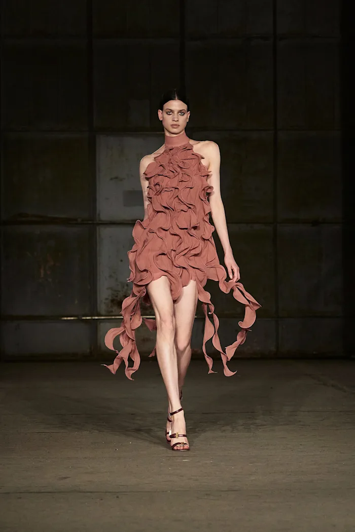 Aniye Records SS26 RUFFLE DRESS GABY Aniye Records