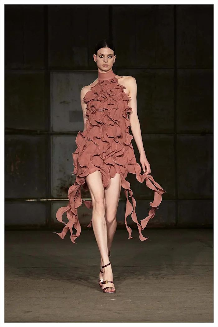 Aniye Records SS26 RUFFLE DRESS GABY Aniye Records