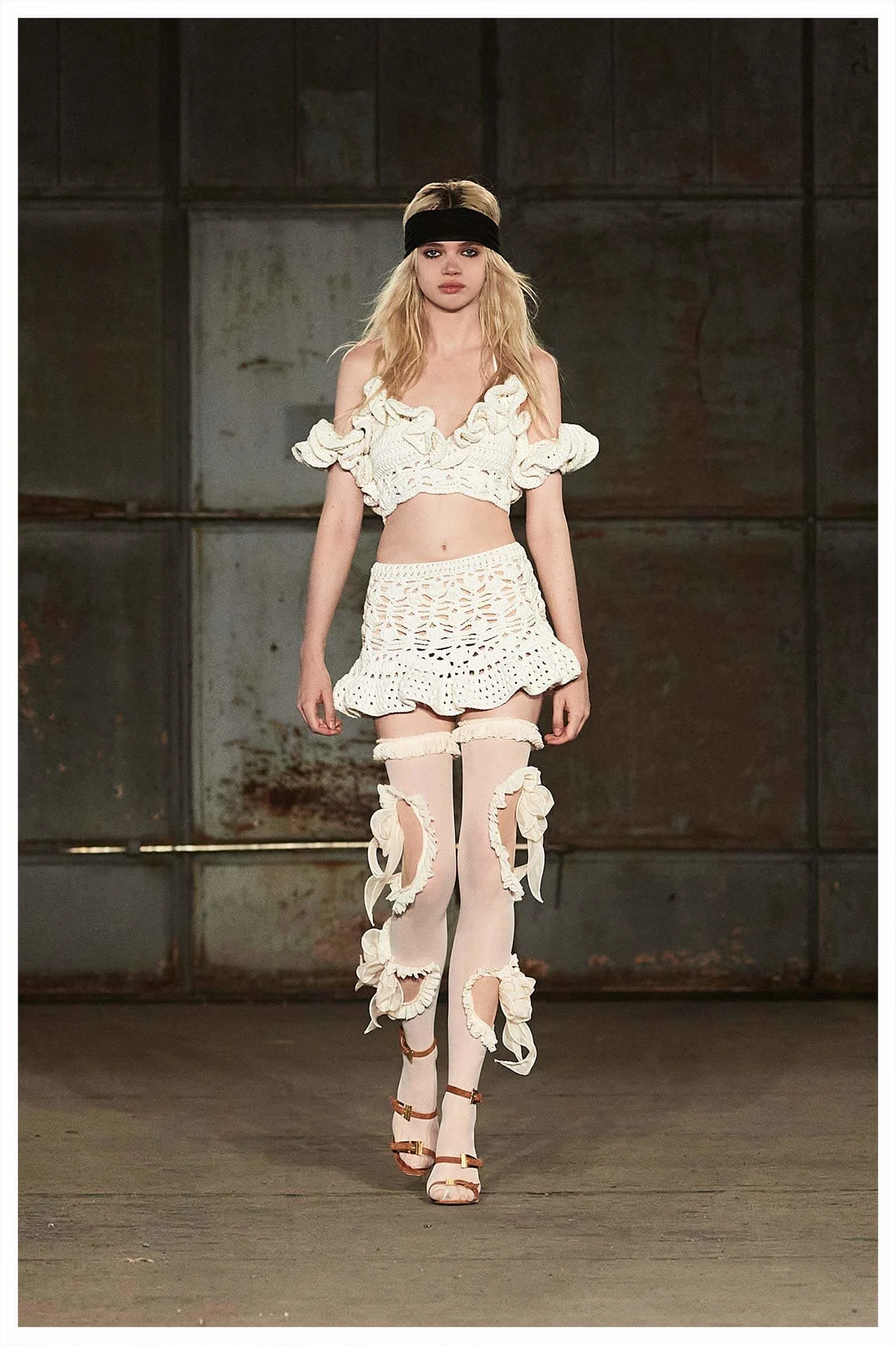 Aniye Records SS26 RUFFLE TOP MABEL